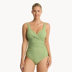 Sea Level Swim | Checkmate Cross Front One Piece